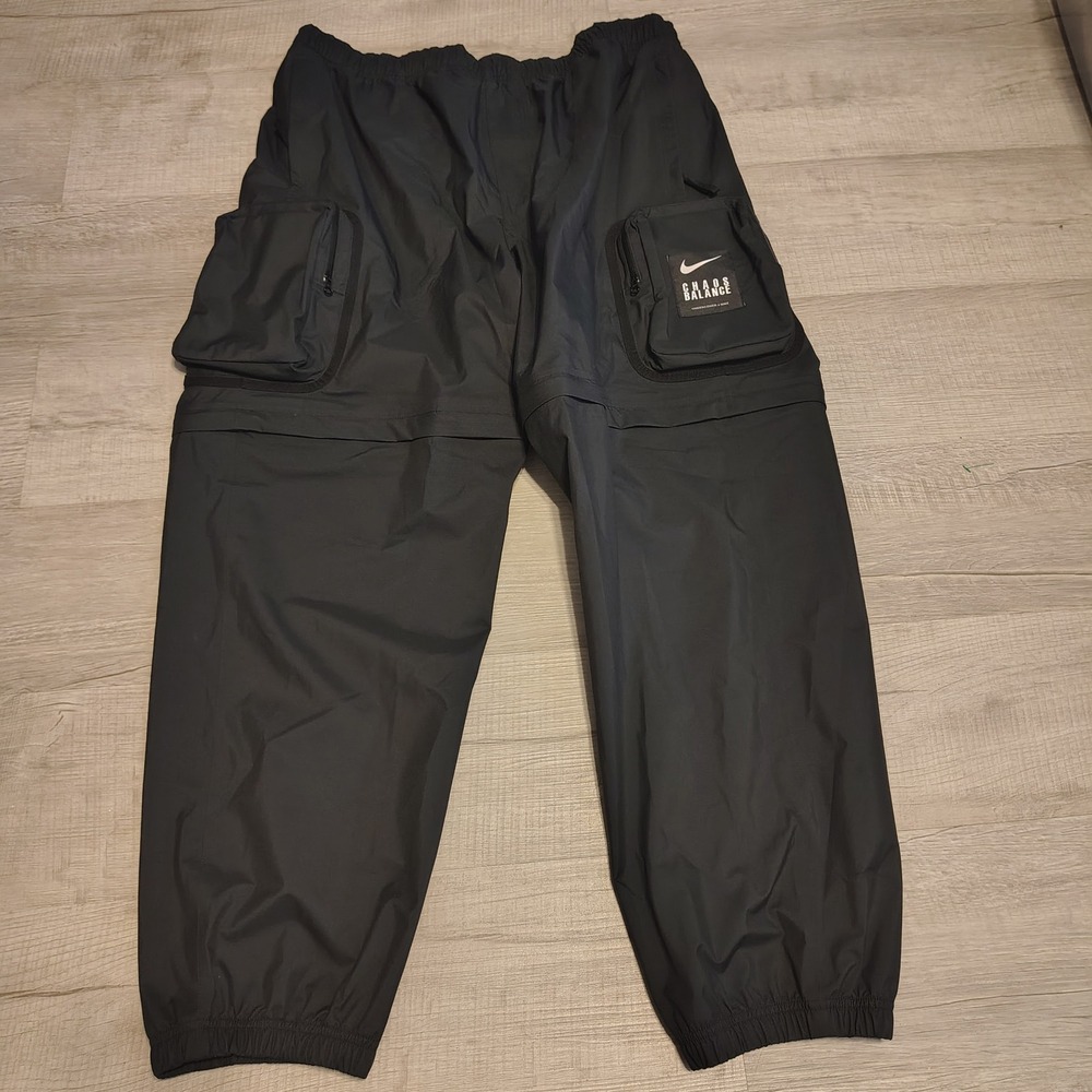 Nike x Undercover Chaos Balance Cargo Pants Black Mens Convertible Rare